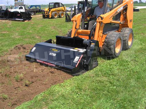 skid steer tiller attachment|rototiller attachment for skid steer.